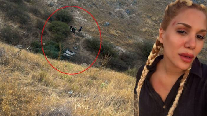 Survivor Almeda Baylan ölümden döndü! Aracı taklalar atıp uçuruma yuvarlandı