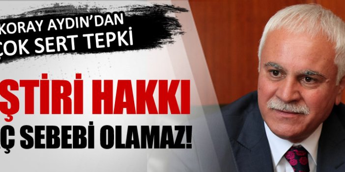 Koray Aydın'dan disiplin girişimine tepki