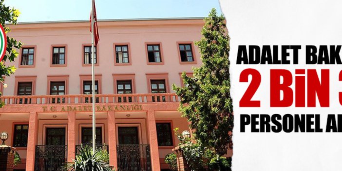 Adalet Bakanlığı 2 bin 371 personel alacak