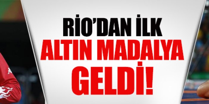 Rio'da ilk altın Taha Akgül'den geldi