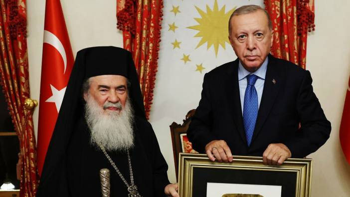 Erdoğan, Kudüs Rum Ortodoks Kilisesi Patriği 3’üncü Teofilos ile görüştü