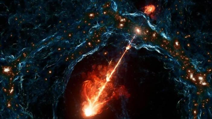 Uzayda dev keşif! 23 milyon ışık yılı boyutunda kara delik jeti