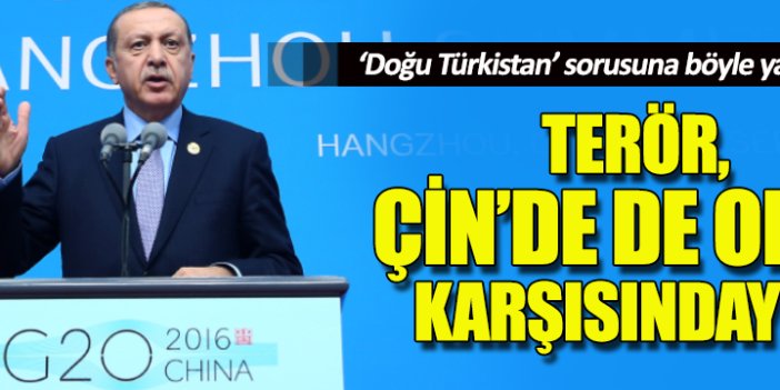 Erdoğan, Doğu Türkistan sorusuna böyle cevap verdi