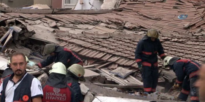 Bağcılar'da 5 katlı bina çöktü