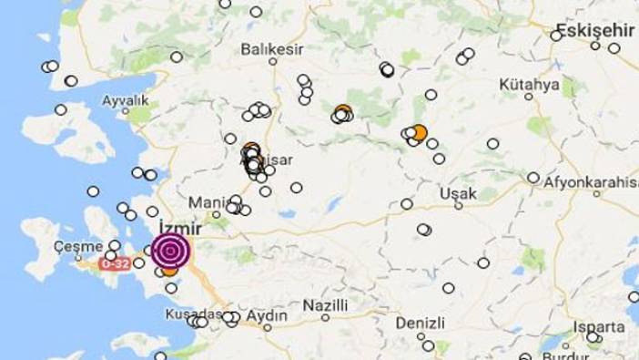 İzmir'de korkutan deprem (23 Eylül 2016)