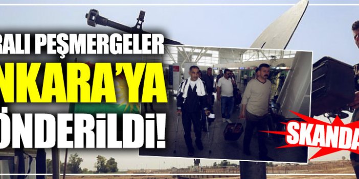 Yaralı peşmergeler Ankara'ya gönderildi