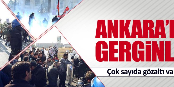 Ankara Garı önünde gerginlik