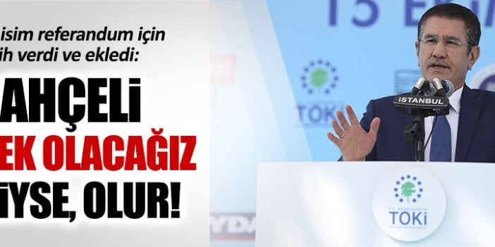 AKP'li Canikli: Bahçeli'nin desteğiyle 330'u buluruz