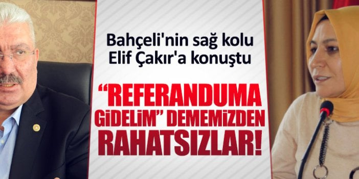 Elif Çakır MHP'deki referandum çelişkisini yazdı