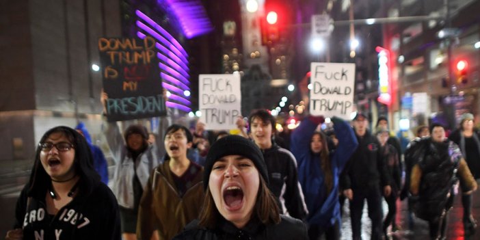 Trump başkan seçildi, ABD ayaklandı