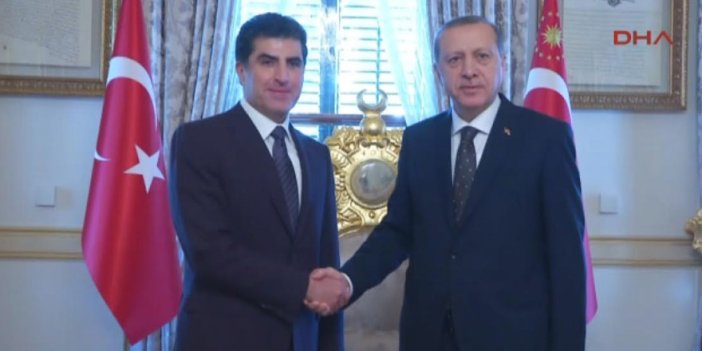 Erdoğan, Barzani’yi kabul etti