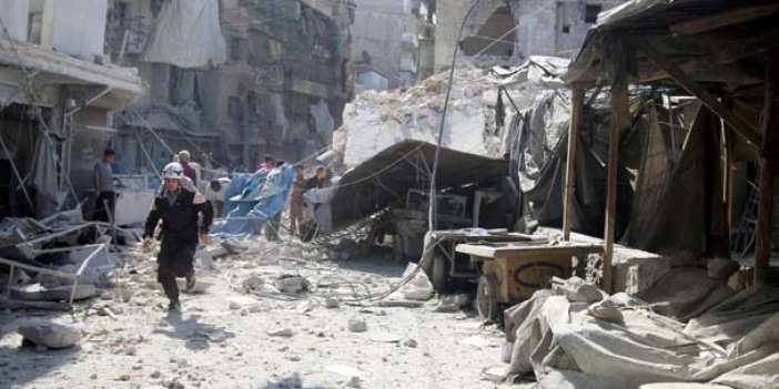 Halep'te Türkmen mahalleleri tamamen yıkıldı!