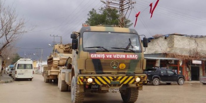 Kilis'e askeri araç sevkiyatı yapılıyor