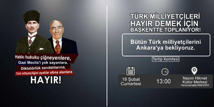 Ülkücüler 'Hayır' için Ankara'da buluşuyor