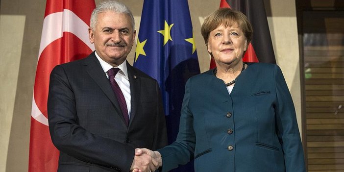 Yıldırım, Merkel ile görüştü