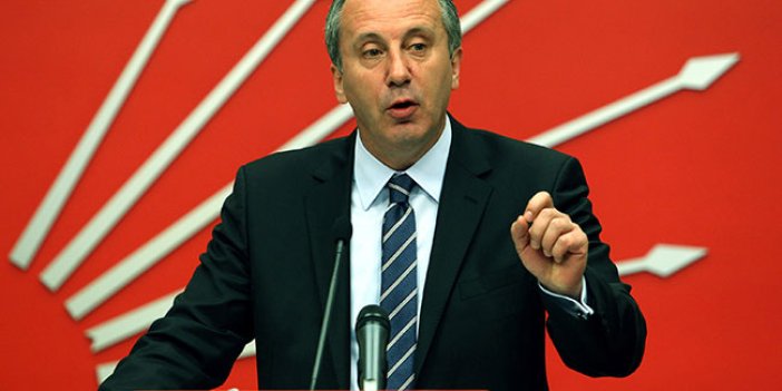 Muharrem İnce'den o pankarta tepki!