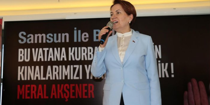 Akşener, Samsun'dan seslendi: 'Bu 'ey'lerin sebebi...'