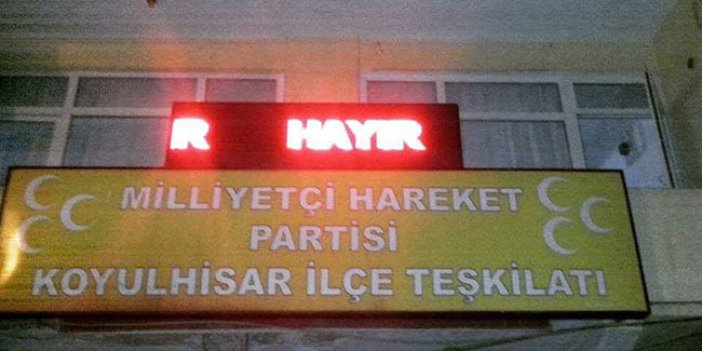 'Hayır' diyen MHP Sivas Koyulhisar teşkilatı görevden alındı