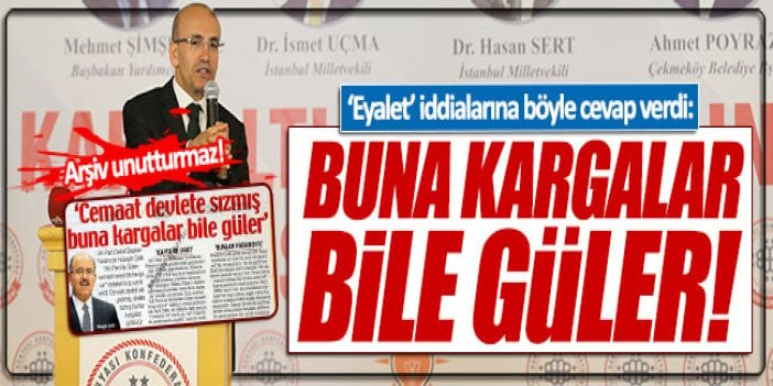 AKP'li Şimşek'ten tanıdık açıklama: "Eyalet mi? Buna kargalar bile güler"