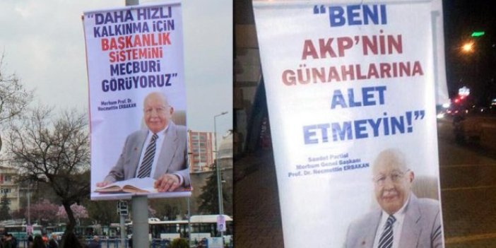 Erbakan afişlerine Kayseri'den cevap
