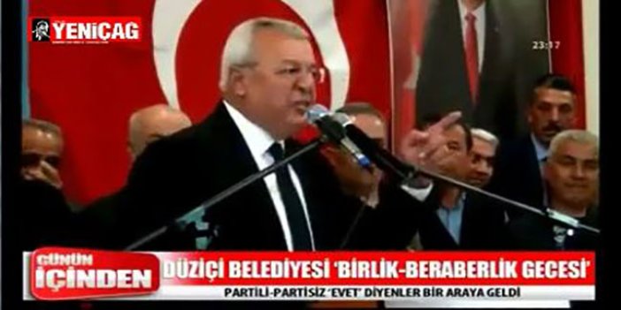 AKP'li Ökkeş Namlı: "Hayır diyen şerefsizdir"