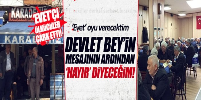 Bahçeli'nin çağrısının ardından Ülkücülerden 'hayır' mesajı