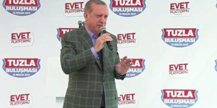 Erdoğan: "'hayır' diyenle 'evet'i aynı kefeye koyamam