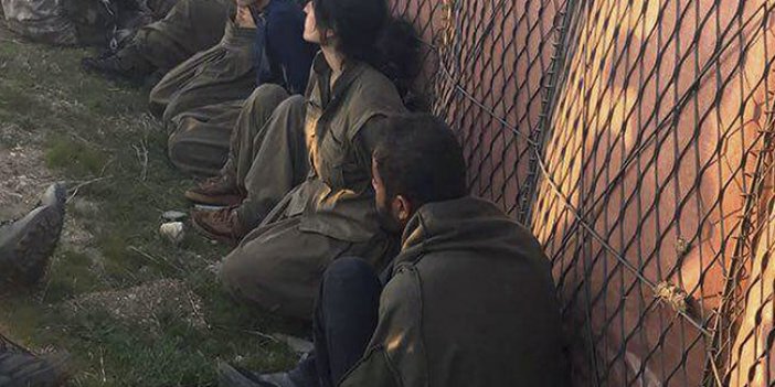 PKK'lıların teslim olma görüntüleri saniye saniye kamerada