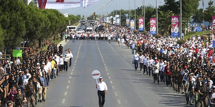 Adalet Yürüyüşü böyle geçti