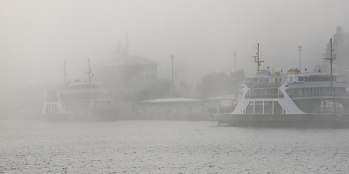 İstanbul'da ulaşıma sis engeli