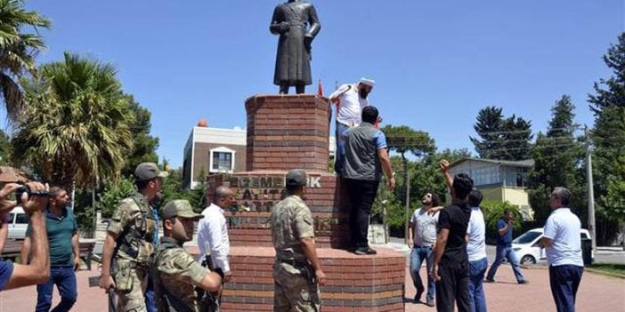 Atatürk büstüne saldıran şahısla ilgili Valilik'ten açıklama