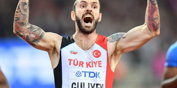 Milli atletimiz Ramil Guliyev dünya şampiyonu oldu