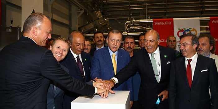 Erdoğan, Coca-Cola fabrikasını böyle açtı!