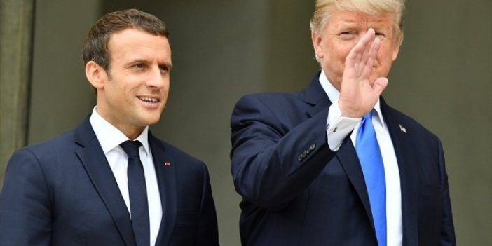 Trump ve Macron Kuzey Kore'yi konuştu