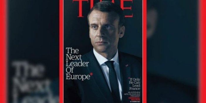 Time dergisi Macron'la dalga geçti