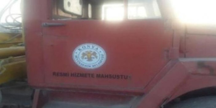 Konya logolu IŞİD kamyonu ortalığı karıştırdı