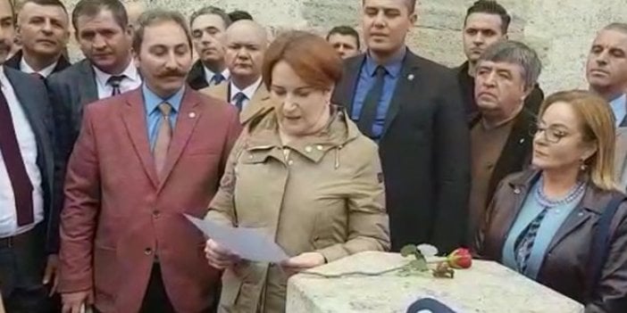 Meral Akşener Adalet Kasrına o notu bıraktı