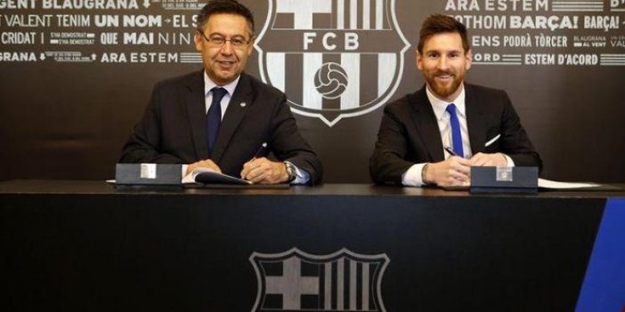 Barcelona Messi'nin sözleşmesini 2021'e kadar uzattı