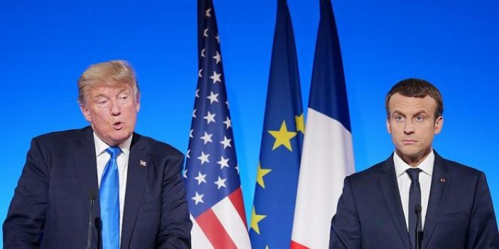 Macron ve Trump Kudüs'ü görüştü