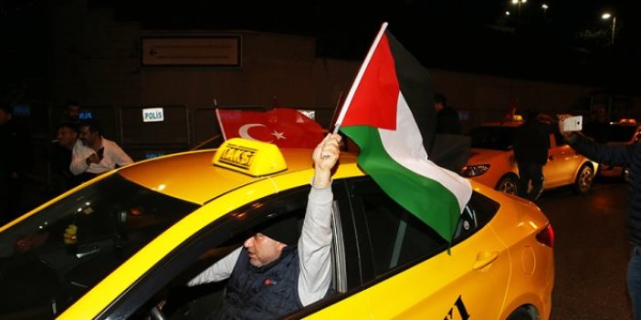 Taksicilerden Kudüs protestosu