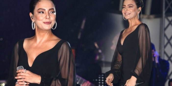 Ebru Gündeş konserinde dikkat çeken detay