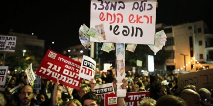 İsrail'de Netanyahu protestoları