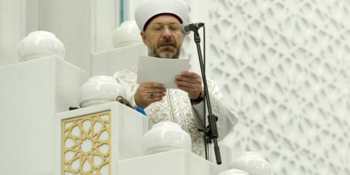 Diyanet İşleri Başkanı hutbeyi bizzat okudu