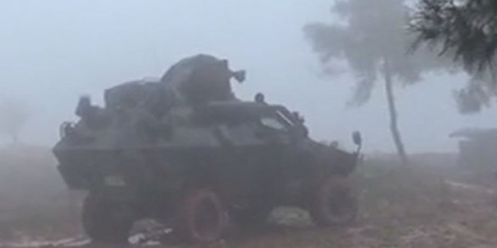 YPG'li teröristler böyle ateş altına alındı
