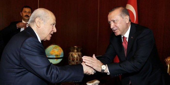 Erdoğan ve Bahçeli ittifak için bir araya gelecek