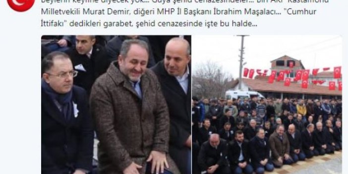 AKP'li Demir ve MHP'li Başkan'ın cenazede güldüğü fotoğraflar tartışma yarattı
