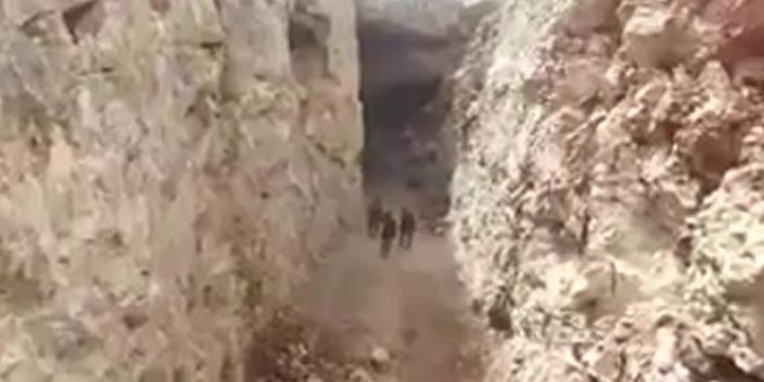Teröristin çukurları mağaraya açılıyor