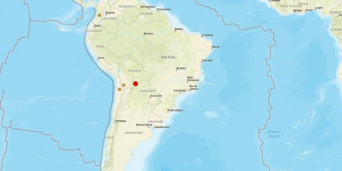 Bolivya'da 6,8 büyüklüğünde deprem