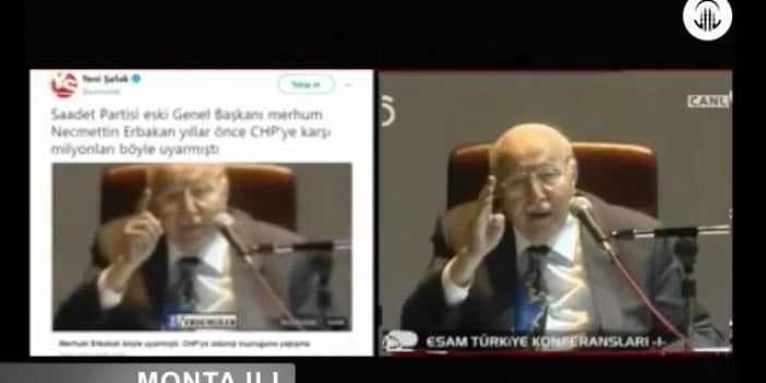 Yandaş gazetenin Necmettin Erbakan videosu montaj çıktı!