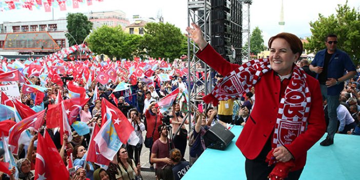 Samsun'da Meral Akşener izdihamı